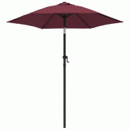 Helloshop26 - Parasol 200 x 211 cm aluminium bordeaux 02_0008148 - aluminium 3000435982725