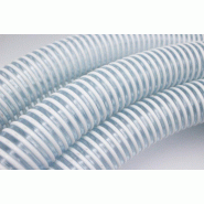 ISOSPIRE PVC Tuyau blanc avec renforcement anti-choc - Référence IPAL140060 - Ø intérieur 60 mm, Pression de service 6 bar_0