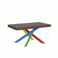 Itamoby Table Extensible 90X160/420 Cm Volantis Noce Structure 4/B - marron VE160TAV4B420-NC
