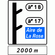 Panneau directionnel D51dr - sorties rapprochées Panneau directionnel D51dr - sorties rapprochées