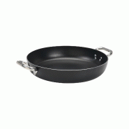 PENTOLE AGNELLI AGNELLI - 110SS32 - Casserole en aluminium noir épaisseur 3 mm. - 32 cm Ø x 6,5 cm. H. - aluminium 110SS32