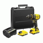 Perceuse Visseuse 80 Nm Brushless Lithium 18v - 2 Batteries 2ah - Stanley Fatmax V20 - Sfmcd720d2k-qw - 5035048723760