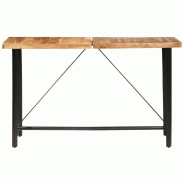 Table de bar 180x70x107 cm bois d'acacia massif Modèle Sirius Compact - 8719883818955