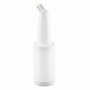TABLECRAFT - 8032W/12 - Paquet de 12 unités - RÉCIPIENT À COCKTAIL POURMASTER 0,9 L - 9,4 x 9,4 x 34,6 cm - Blanc - blanc plastique 8032W/12