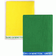 Benetton Set 2 Serviettes 90X160Cm 380Gsm Velours 100% Coton Jaune et Vert - multicolore PK3264