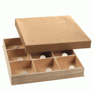 Boîte repas Modulo+couvercle fond amovible sans accessoires 36x36x5cm - par 20
