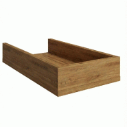 Casquette pour montant Totem 30x60x10cm - chêne Sherman cognac