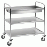 Chariot de service transport 3 plateaux | Bartscher - A300056