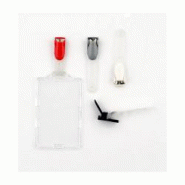 Clip pince bretelle couleur - LOT DE 100 - 5 coloris - Utilisation temporaire - Référence : idp28