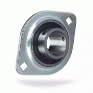 CMW - SBPFL205 - Paliers auto-aligneurs ovales - Applique 2 trous - Vis pointeau - Bague courte - Diamètre intérieur 25 mm_0