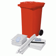 Conteneur mobile d'intervention pour hydrocarbures - Absorption 145 l - 100 l