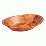 Corbeille ovale en bois grand modèle -