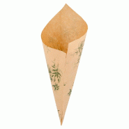Cornet en papier ingraissables sans PFAS Feel Green 600g 42x29cm - par 1000
