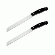 Ensemble de 2 Couteaux à pain 31 cm Nirosta Fit - 3176239932577 Ensemble de 2 Couteaux à pain 31 cm Nirosta Fit - 3176239932577