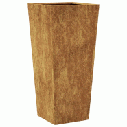 Helloshop26 - Jardinière bac lit surélevé plantes fleurs terrasse jardin 35 x 35 x 75 cm acier corten Marron 02_0037514 - 3000213883411 Helloshop26 - Jardinière bac lit surélevé plantes fleurs terrasse jardin 35 x 35 x 75 cm acier corten Marron 02_0037514 - 3000213883411