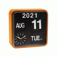 Horloge en plastique Mini Flip 24.5 cm Orange Karlsson - orange plastique 8714302472114