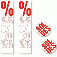 Kit affiches soldes Contemporain - pack 1 - Réf. 14662 & 14679 - papier 170g/m² - carton 350g/m²