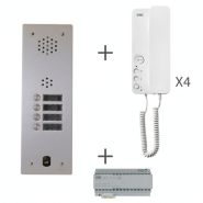 Kit plaque audio aluminium 1 rangée urmet - ka83/104 Kit plaque audio aluminium 1 rangée urmet - ka83/104