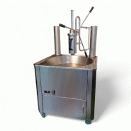 Pack friteuse à churros professionnelle gaz à température auto-régulée – 25L - 45kW + piston manuel 2kg – PROFERIA - inox 3701777100180