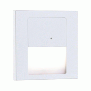 Paulmann Encastré mural LED Tsaro  carré 80x80mm  1W 80lm 230V  2700K Blanc dépoli 80002 - blanc plastique 80002