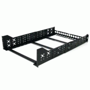 Rails fixes universels à  profondeur réglable pour rack de serveur 3U 19"