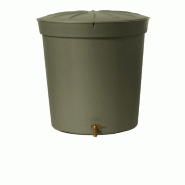 Récupérateur d'eau aérien GARANTIA cylindrique taupe , 300 l