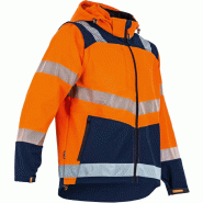 Veste sotfshell haute visibilité manche amovible orange taille 3 – LMA LEBEURRE - 2266-3 - 867041