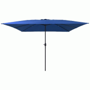VidaXL Parasol de jardin Azur 295 x 295 x 245 cm Polyester et Acier Modèle Orion Nord - 42003659