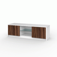 AQA Design Meuble TV BUDAPEST en mélamine en chêne Río L.150 P.50 H.45 MP03178 - multicolore Bois manufacturé MP03178
