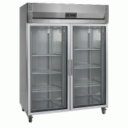 Armoire réfrigérée positive vitrée 2 portes - GN2/1 - 1325 L - Tout Inox 304 | Tefcold - RK1420G