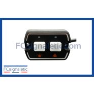 Boitier de commande 2 touches sérigraphie Gyrophare / Triflash