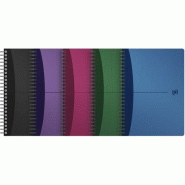 Oxford Urban Mix Lot de 5 Cahiers à Spirales 180 Pages à Lignées 7mm Format A5 avec Couverture en Polypro Couleurs Assorties - multicolore 100101300