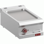 Diamond - Plaque de cuisson électrique rainurée, module 1/2  -Top- - réf. E7/PR4T-N - gris inox AKS-E7/PR4T-N