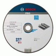 Disque EXPERT à tronçonner PRO Métal gris 230 x 3,0 mm (alésage 22,23 mm) Bosch - métal 866479