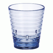 Gobelet à eau réutilisable relief polycarbonate 27,5cl Ø8,5x9,5cm - par 12