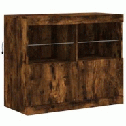 Helloshop26 - Buffet bahut commode armoire meuble de rangement organisateur cuisine salle de séjour salon avec lumières LED 81 x 37 02_0029895 - 300 Helloshop26 - Buffet bahut commode armoire meuble de rangement organisateur cuisine salle de séjour salon avec lumières LED 81 x 37 02_0029895 - 300