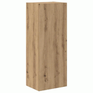 Helloshop26 - Meuble TV mural rectangulaire moderne rangement multifonction 40,5 x 30 x 102 cm en bois d'ingénierie chêne artisanal 02_0052802 - Boi