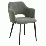 Lot de 2 chaises christine vert, France mobilier chr - 3760326528349