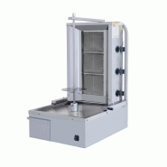 Machine à kebab 3 feux à gaz - gris inox FGE-127
