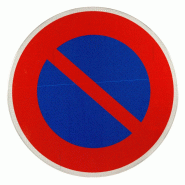 Panneau temporaire de prescription BK6a1 - interdiction de stationnement Panneau temporaire de prescription BK6a1 - interdiction de stationnement