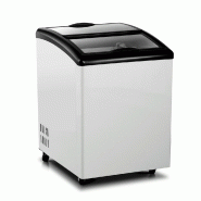 Romux® Îlot Congélateur pour Glaces 138 Litres avec 2 Portes Coulissantes en Verre Courbé Blanc | Congélateurs Professionnels - 8435811807524