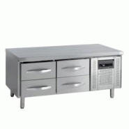 Soubassement réfrigéré 4 tiroirs GN 1/1 - 170 L | 1360 x 700 x 680 mm | Tefcold - UC5240 - 16534 Soubassement réfrigéré 4 tiroirs GN 1/1 - 170 L | 1360 x 700 x 680 mm | Tefcold - UC5240 - 16534