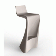 Tabouret de bar design WING - tortora