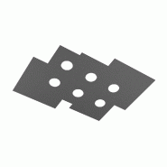 Top light Plafonnier rectangulaire Toplight 6 lumières Plate avec culot GX53, structure anthracite, design moderne 77x59x3cm - gris 8056039141575