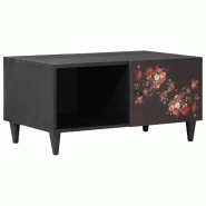 VidaXL Table basse Multicolore 80 x 50 x 40 cm Bois de mangue massif Modèle Sirius Élégance Plus - 8721158497031