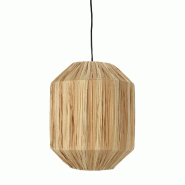 WellHome - Suspension en papier tissé Ø29x37cm - acier WH14306