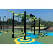 Aire de fitness extérieure sur mesure – Agrès de cardio, renforcement, mobilité et équilibre