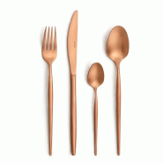 Amefa Ménagère 24 pièces Soprano Cuivre - Couverts inox 18/10 finition PVD cuivre rosé - cuivre inox 3546690463550