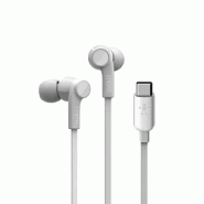 Belkin ROCKSTAR Casques Avec fil Ecouteurs Appels/Musique USB Type-C Blanc_0
