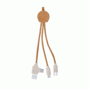 Câble de Chargeur USB en Liège Naturel - bouchon 5601316069313